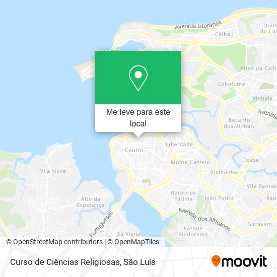 Curso de Ciências Religiosas mapa