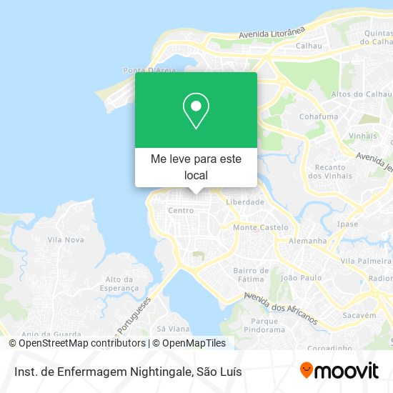 Inst. de Enfermagem Nightingale mapa
