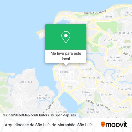 Arquidiocese de São Luís do Maranhão mapa