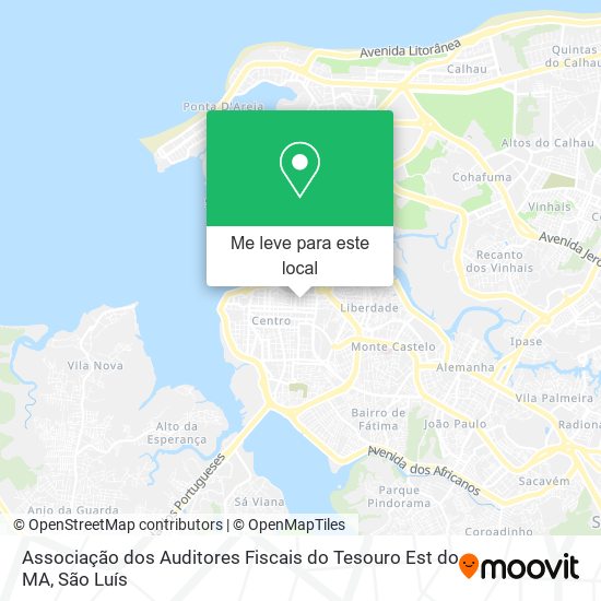 Associação dos Auditores Fiscais do Tesouro Est do MA mapa