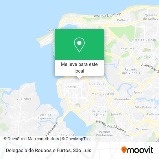 Delegacia de Roubos e Furtos mapa