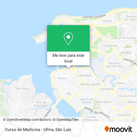 Curso de Medicina - Ufma mapa