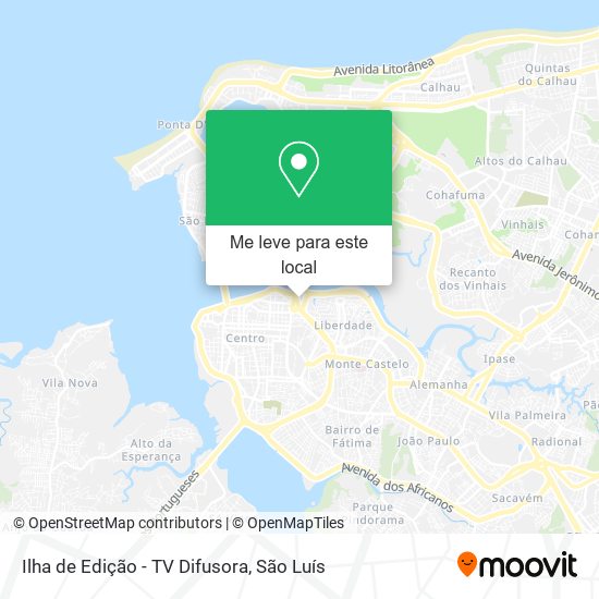 Ilha de Edição - TV Difusora mapa