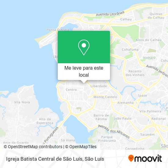 Igreja Batista Central de São Luís mapa