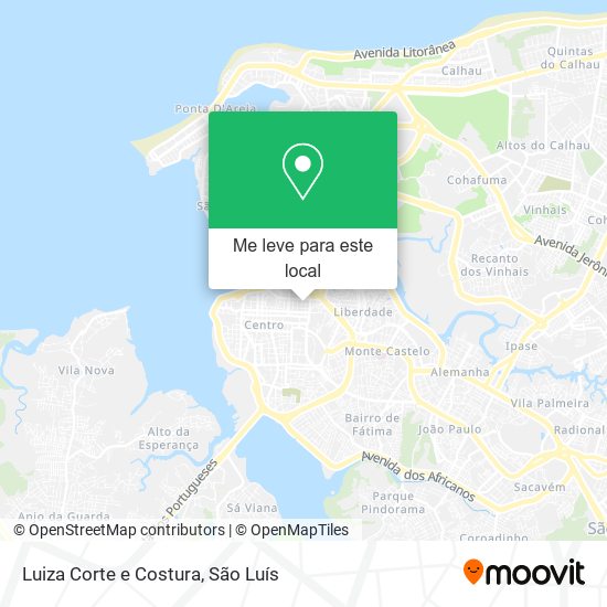 Luiza Corte e Costura mapa