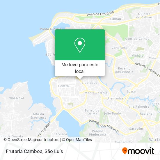Frutaria Camboa mapa