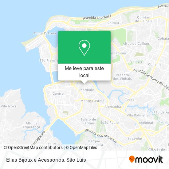 Ellas Bijoux e Acessorios mapa