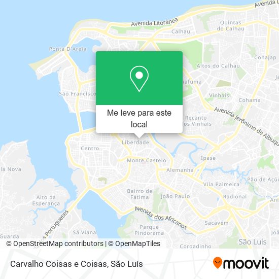 Carvalho Coisas e Coisas mapa