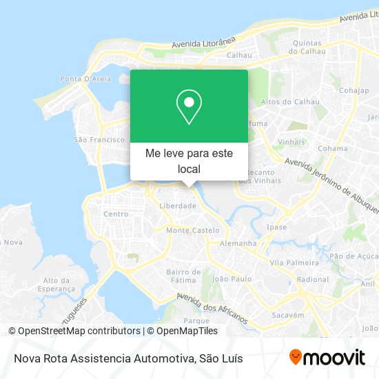 Nova Rota Assistencia Automotiva mapa