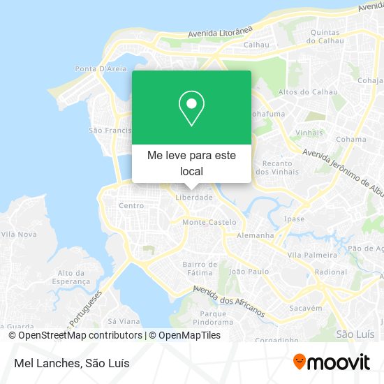 Mel Lanches mapa