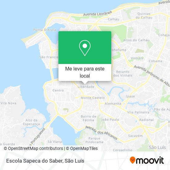 Escola Sapeca do Saber mapa