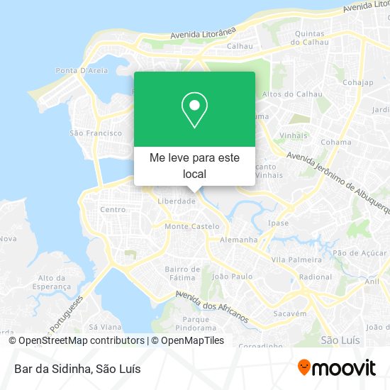 Bar da Sidinha mapa