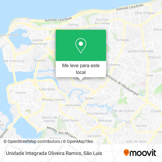 Unidade Integrada Oliveira Ramos mapa