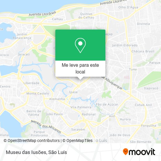 Museu das Iusões mapa