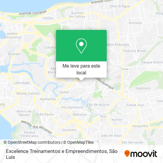 Excelence Treinamentos e Empreendimentos mapa