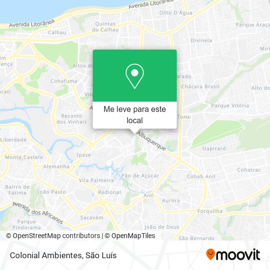 Colonial Ambientes mapa