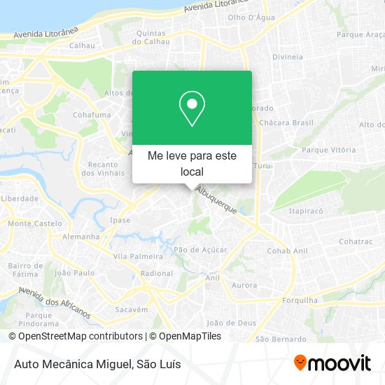 Auto Mecânica Miguel mapa