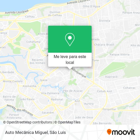 Auto Mecânica Miguel mapa