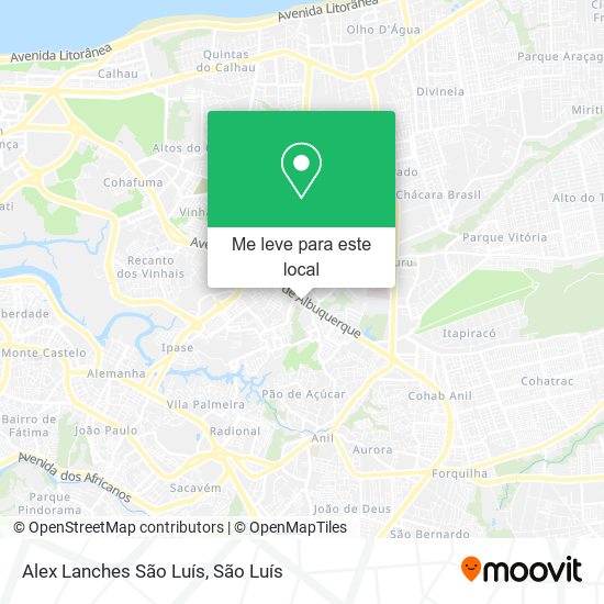 Alex Lanches São Luís mapa