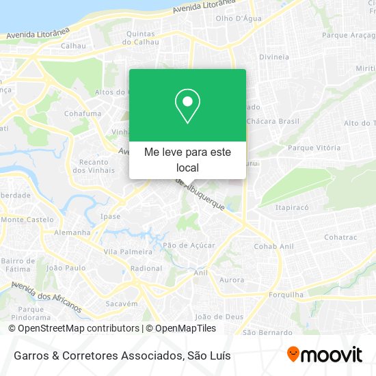 Garros & Corretores Associados mapa