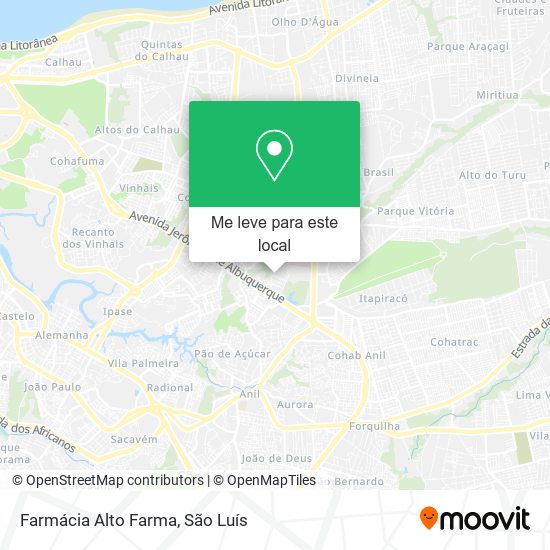 Farmácia Alto Farma mapa