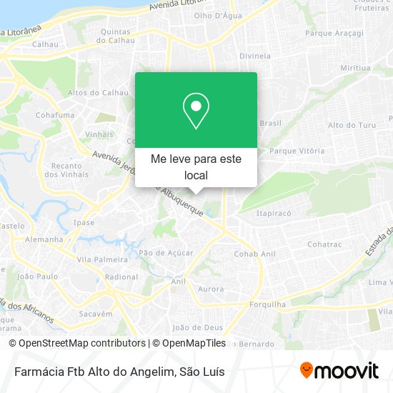 Farmácia Ftb Alto do Angelim mapa