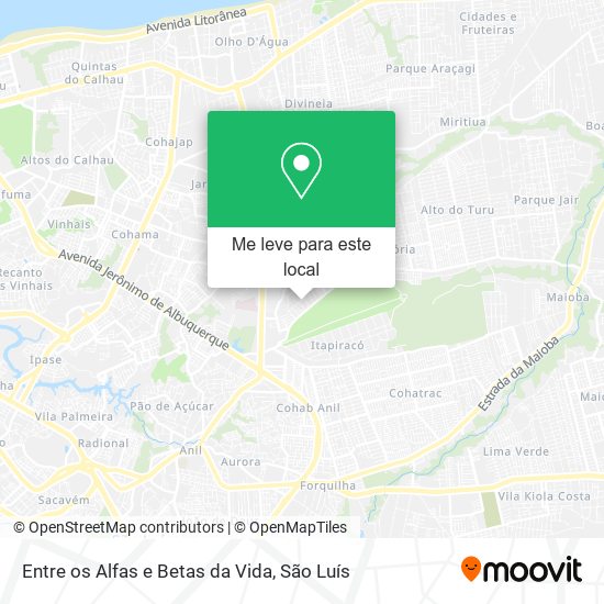 Entre os Alfas e Betas da Vida mapa