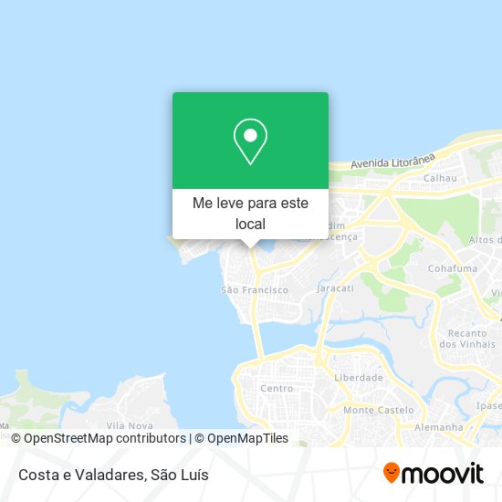 Costa e Valadares mapa