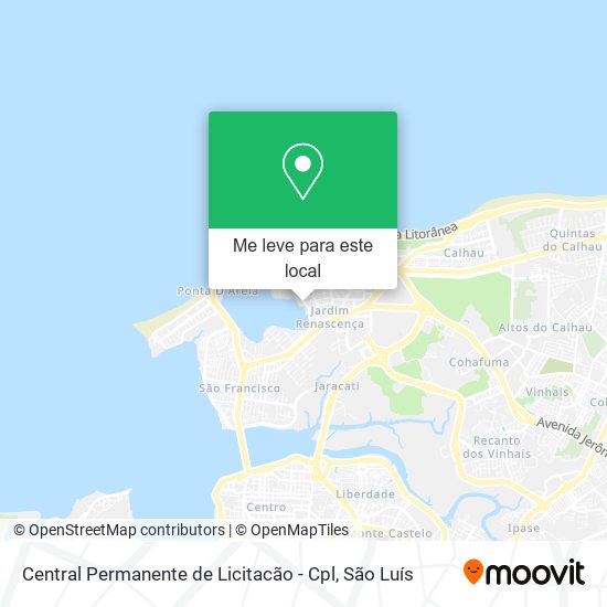 Central Permanente de Licitacão - Cpl mapa