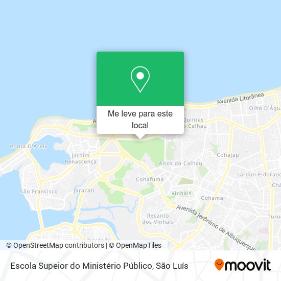 Escola Supeior do Ministério Público mapa