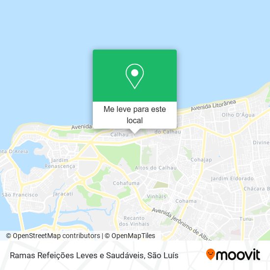 Ramas Refeições Leves e Saudáveis mapa