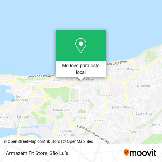 Armazém Fit Store mapa