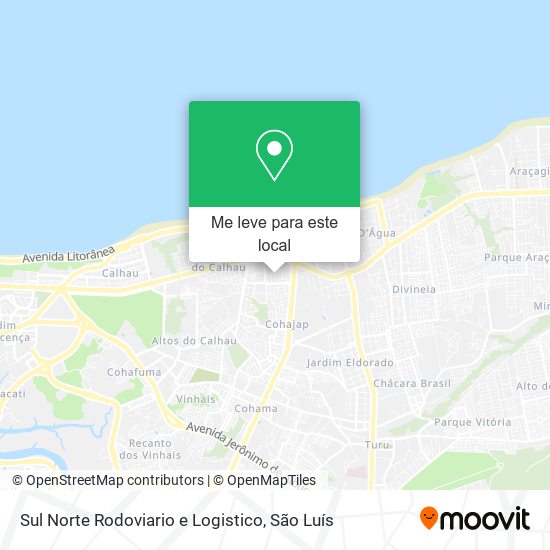 Sul Norte Rodoviario e Logistico mapa