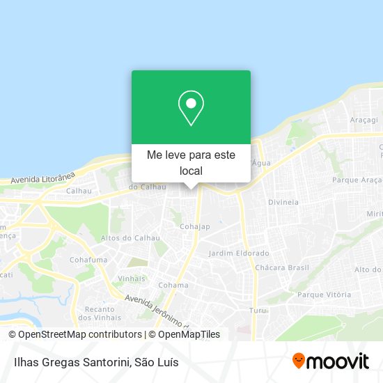Ilhas Gregas Santorini mapa