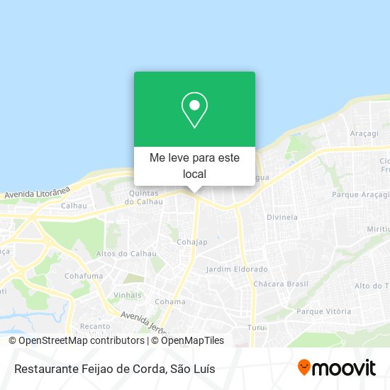 Restaurante Feijao de Corda mapa
