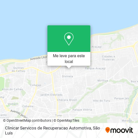 Clinicar Servicos de Recuperacao Automotiva mapa