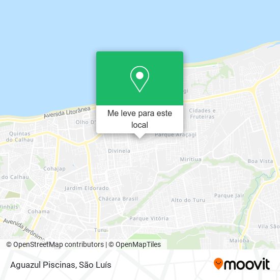 Aguazul Piscinas mapa