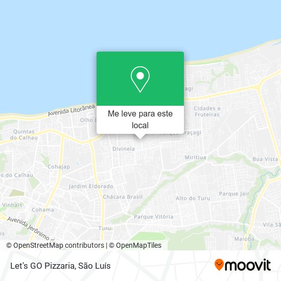 Let's GO Pizzaria mapa