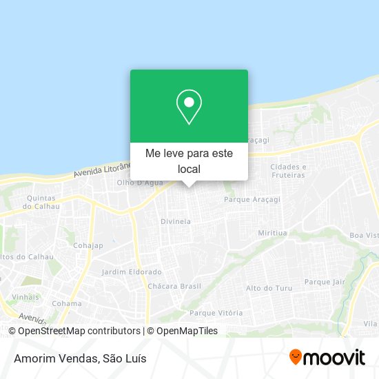 Amorim Vendas mapa