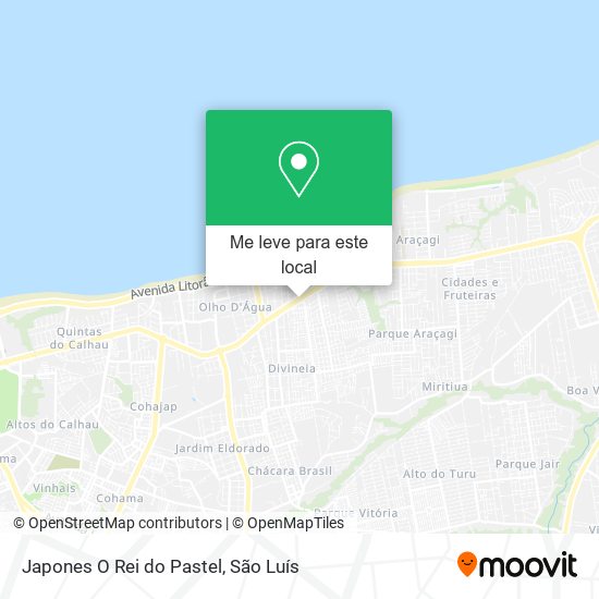 Japones O Rei do Pastel mapa
