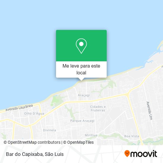 Bar do Capixaba mapa