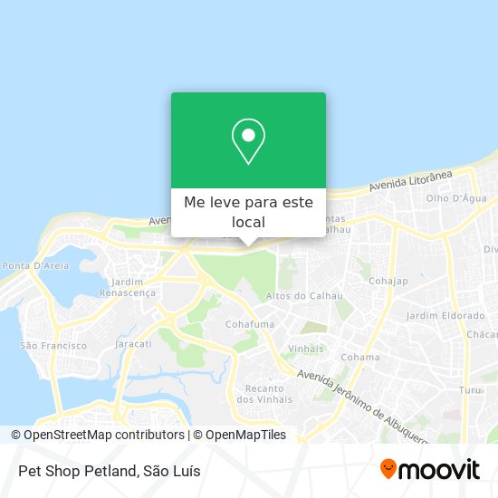 Pet Shop Petland mapa