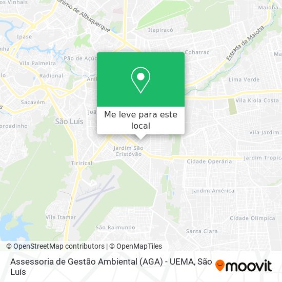 Assessoria de Gestão Ambiental (AGA) - UEMA mapa