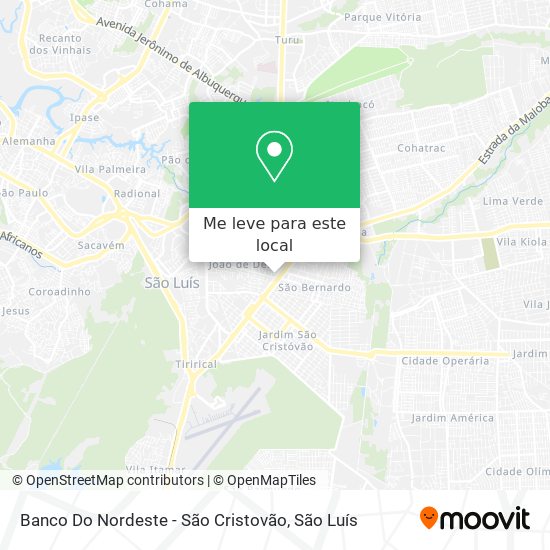 Banco Do Nordeste - São Cristovão mapa