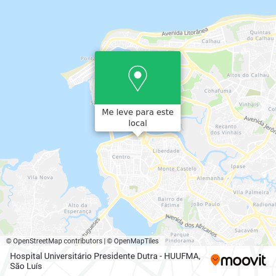 Hospital Universitário Presidente Dutra - HUUFMA mapa