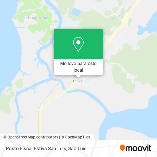 Posto Fiscal Estiva São Luis mapa
