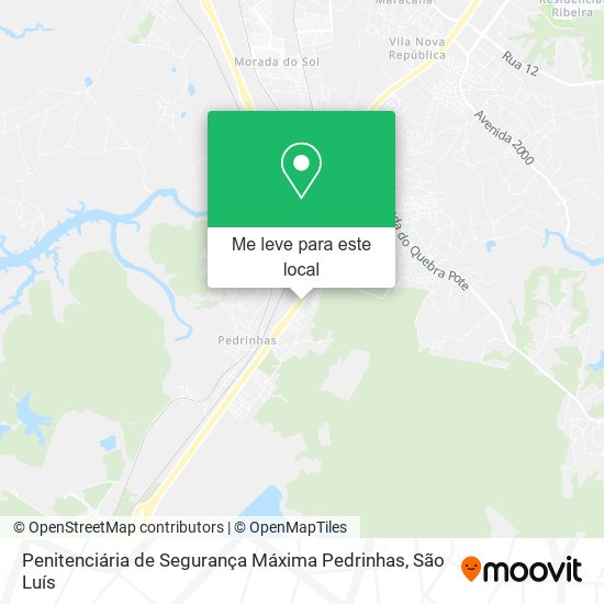 Penitenciária de Segurança Máxima Pedrinhas mapa