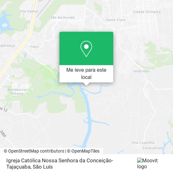 Igreja Católica Nossa Senhora da Conceição-Tajaçuaba mapa