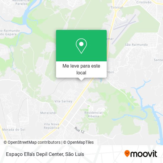 Espaço Ella's Depil Center mapa