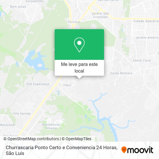 Churrascaria Ponto Certo e Conveniencia 24 Horas mapa